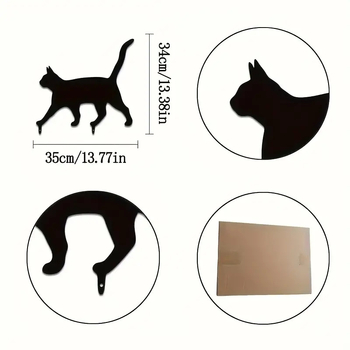 Στήριγμα εδάφους με πατούσα γάτας – Σιδερένιο διακοσμητικό Flower Insert (Iron Art Flower Insert) για εξωτερικό κήπο, μοντέρνο μινιμαλιστικό στυλ, κωδικός 20250826