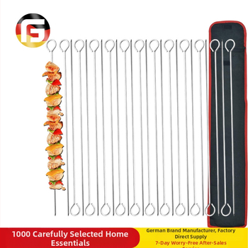 GF σετ από ανοξείδωτο ατσάλι 24 σουβλάκια με κρεμάμενους δακτυλίους για εξωτερικό ψήσιμο