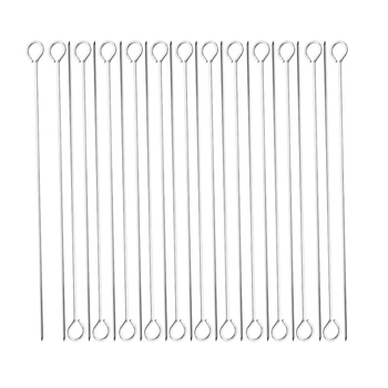 GF σετ από ανοξείδωτο ατσάλι 24 σουβλάκια με κρεμάμενους δακτυλίους για εξωτερικό ψήσιμο