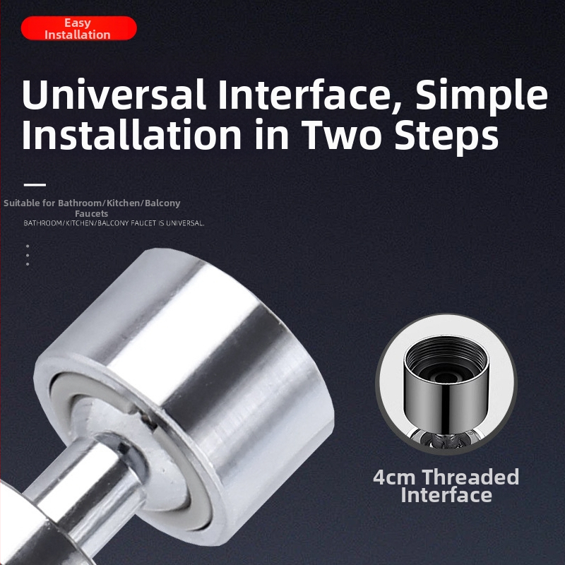 Trojrychlostná hlava kohúta proti prskaniu so dvojitou rotáciou guľôčok, ABS+nehrdzavejúca oceľ, závit, zdvihnutie