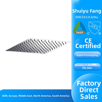 Κεφαλή ντους από ανοξείδωτο ατσάλι, κορυφαίο ψεκασμό, τοίχο-εγκατάσταση, συγκόλληση με λέιζερ, μοντέλο τετράγωνου κορυφαίου ψεκασμού