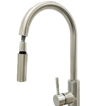 Ištraukiamas virtuvės čiaupas, nerūdijantis plienas, keraminių vožtuvų šerdis, M10 jungtis, model LL-C103