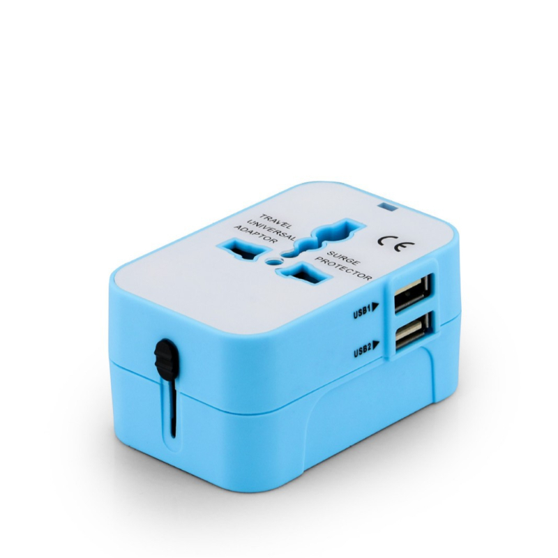 RRTRAVEL Παγκόσμιος μετατροπέας ταξιδιού — Παγκόσμια πρίζα, Πολυ-εθνικός μετατροπέας βυσμάτων — CE, FCC, ROHS πιστοποιήσεις, με λειτουργία μετατροπής