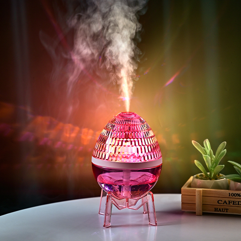 Stalo krištolo žvaigždžių danga drėkintuvas su atmosfera lempa, USB maitinimas, modelis ZJ-135, tinkamas 21–30 m², talpa <0,5 l, triukšmo lygis <36 dB