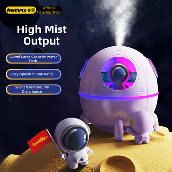 Remax RT-A730 USB υγραντήρας για γραφείο, ήσυχη λειτουργία, κάλυψη 21–30 τ.μ., δεξαμενή <0,5 L, περιβαλλοντικός φωτισμός