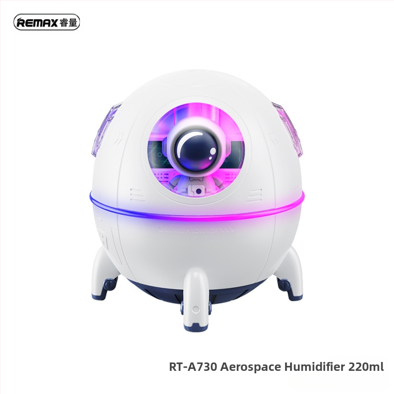 Remax RT-A730 USB umidificator pentru birou, funcționare silențioasă, acoperire 21–30 m², rezervor <0,5 L, iluminare ambientală