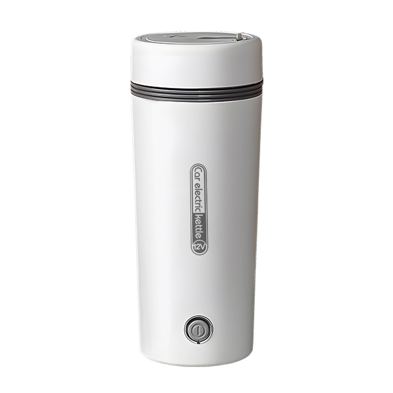 Cană electrică pentru încălzirea apei în mașină, alimentare 12V/24V, capacitate 0,35 L, cablu 70 cm, 80W/140W, întrerupere automată și protecție la supraîncălzire