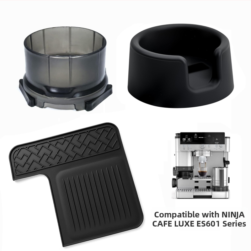 Комплект аксесоари за филтрация на кафемашина ES601 – база за ръкохватка, пръстен за филтър и горна противохлъзваща подложка (Модел ES601 • Филтрация • Устройство за филтрация кафе • Аксесоари)