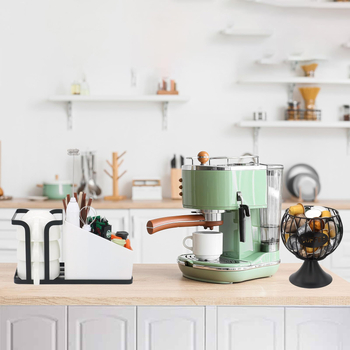 Σιδερένιο έργο τέχνης για αποθήκευση καψουλών καφέ – μοντέρνο μινιμαλιστικό διακοσμητικό γλυπτό