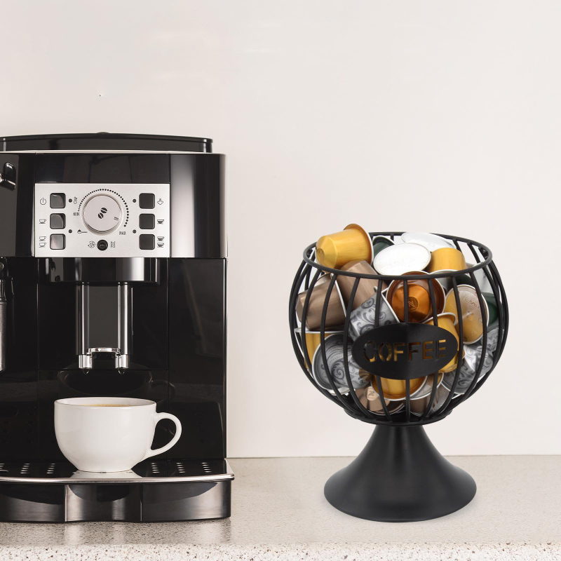 Σιδερένιο έργο τέχνης για αποθήκευση καψουλών καφέ – μοντέρνο μινιμαλιστικό διακοσμητικό γλυπτό