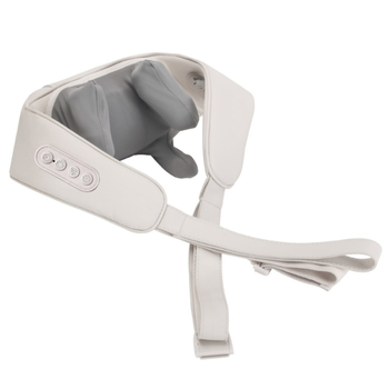 Масажор за трапеция и рамене с четири масажни глави, USB захранване, ръчно управление чрез жично дистанционно