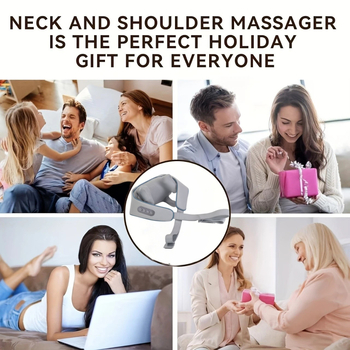 Масажор за трапеция и рамене с четири масажни глави, USB захранване, ръчно управление чрез жично дистанционно