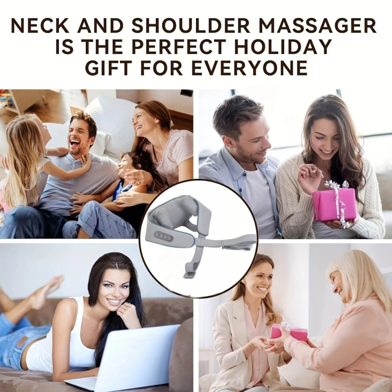 Masaj trapez cu patru capete, alimentare USB, control manual prin cablu