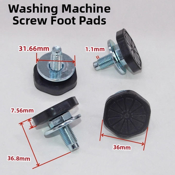 Πάτος ποδιού για πλυντήριο ρούχων με μπροστινή φόρτωση, ρυθμιζόμενα κάτω πόδια με βίδες και απορρόφηση κραδασμών; Συμβατό με Siemens και Samsung.