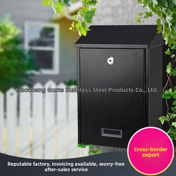 Gust GST016 Γραμματοκιβώτιο Τοίχου από Γαλβανισμένο Ατσάλι, Κλειδώνεται