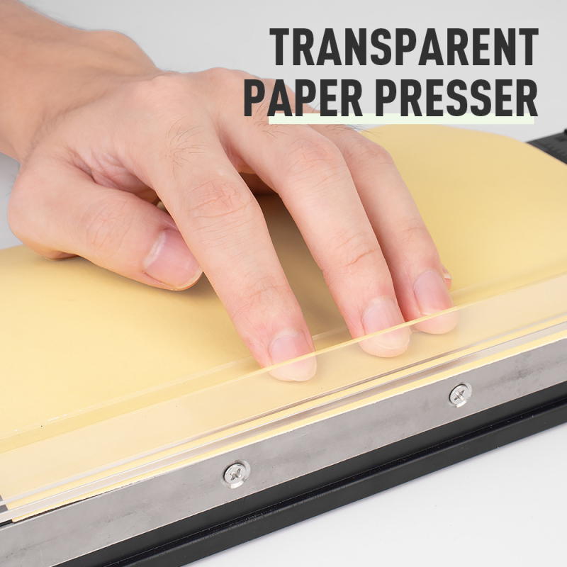 862-3 Három az egyben: sarokok kerekítése, lyukasztás és papírvágás — kompakt hordozható irodai eszköz