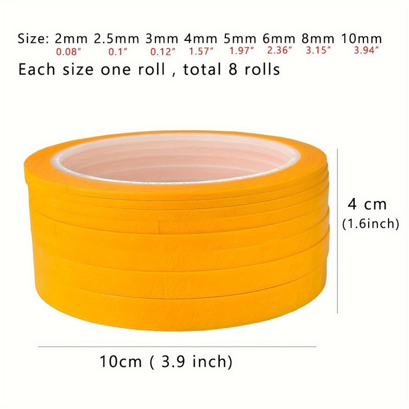 Σετ ταινιών μασκαρίσματος με βάση το χαρτί, διπλού πλάτους, αριθμός προϊόντος jd601099666057778