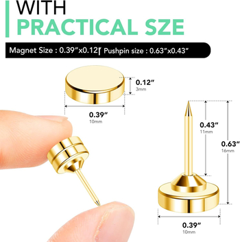 mogii Fém lapos fejű mágneses kapcsok, Modell MP77001, Cikkszám MPT8879, Dobozos csomagolás