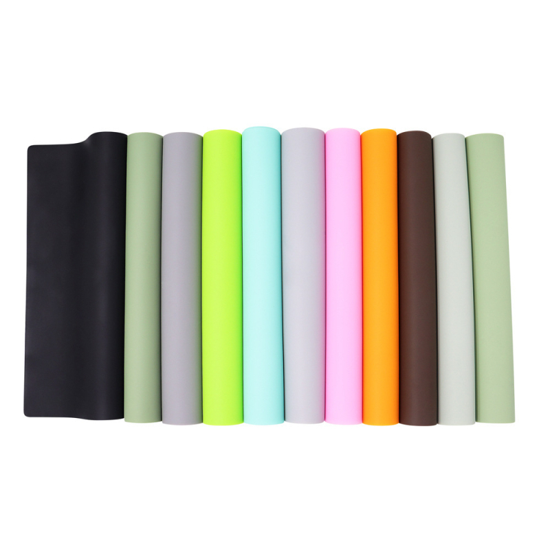 Megvastított szilikon konyhai munkalapvédő, egyszínű, formák: kör, négyszög és szabálytalan, biológiailag lebomló, prémium minőség, modern minimalista stílus