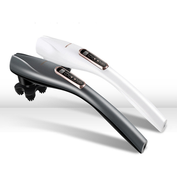 Делфин-образен ръчен масажор с четков мотор, 4 скорости, 6 масажни глави, многоетапна настройка