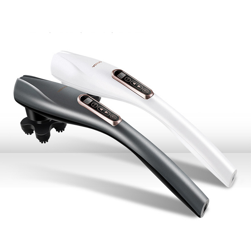 Delfin alakú kézi masszírozó kefés motorral, 4 sebesség, 6 masszázsfej, többszintű beállítás