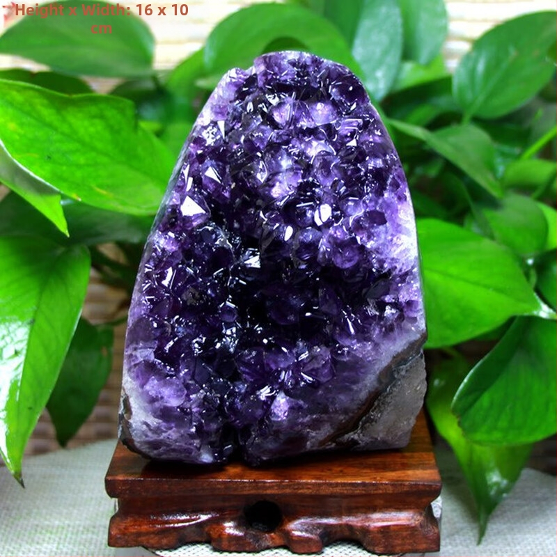 Ουρουγουάης φυσικός κρύσταλλος κλάστερ, χειροποίητη γυαλισμένη επιφάνεια, χειροποίητο, αγροτικό στυλ, μοτίβο λεκάνης θησαυρού, PP σακούλα ατομική συσκευασία