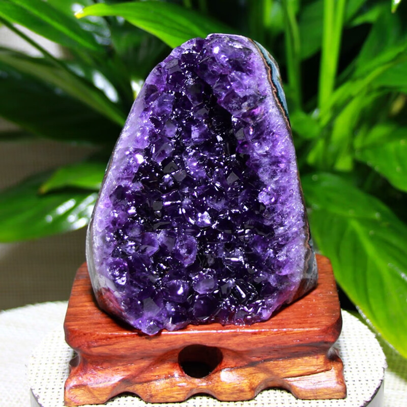 Ουρουγουάης φυσικός κρύσταλλος κλάστερ, χειροποίητη γυαλισμένη επιφάνεια, χειροποίητο, αγροτικό στυλ, μοτίβο λεκάνης θησαυρού, PP σακούλα ατομική συσκευασία