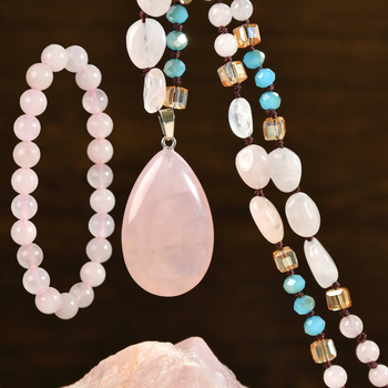 Σετ κολιέ και βραχιόλι με χειροποίητο κόμπωμα, κρυστάλλινο μενταγιόν, ανάμικτα υλικά; κωδικός Sz456; Youfei; καλοκαίρι 2025; γυναικείο, φρέσκο και απλό στυλ