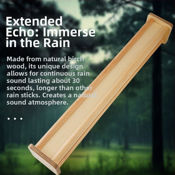Rain Stick από ξύλο σημύδας για ήχο βροχής, γιόγκα και διαλογισμό — Μάρκα Orange, Μοντέλο 1063