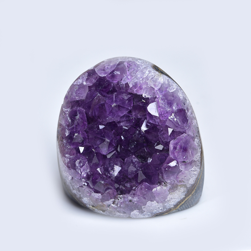 Ametiszt kristálycsoport — Qian Panger Jewelry, Kristály nyers kő, Modern minimál stílus, Termékkód QP-250716