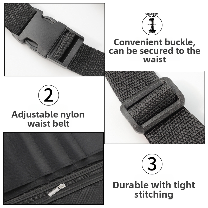 Комплект четки за грим в поясна чанта, 20 броя; чанта за съхранение с дръжка от Oxford плат; дължина на косъма 24,5 cm; обща дължина 24,5 cm