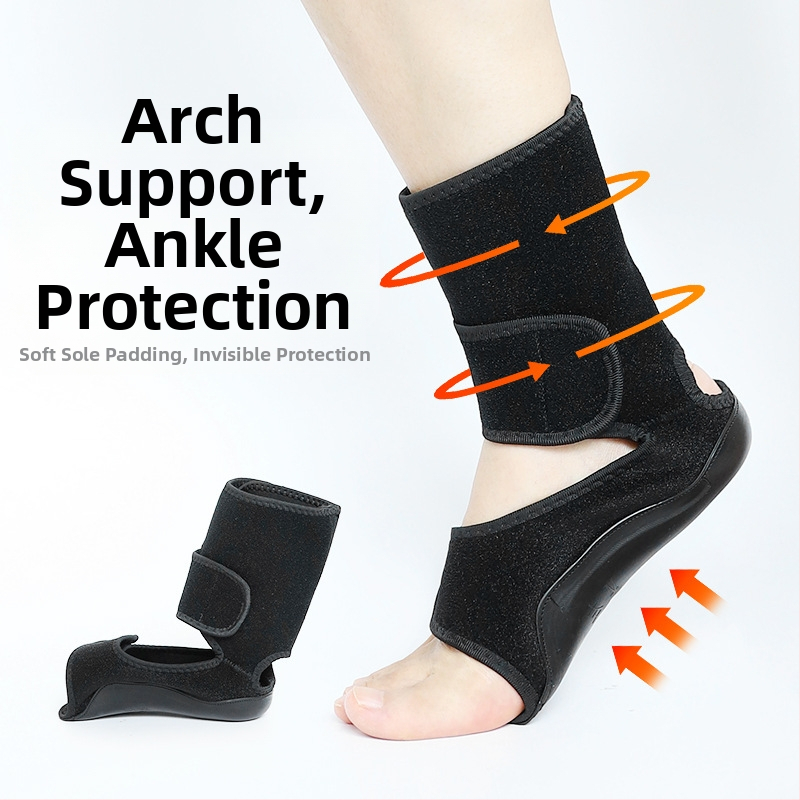 Глезен ортез с коригираща стелка за плоско стъпало, аркова подложка и поддръжка за Х-образни крака и валгус