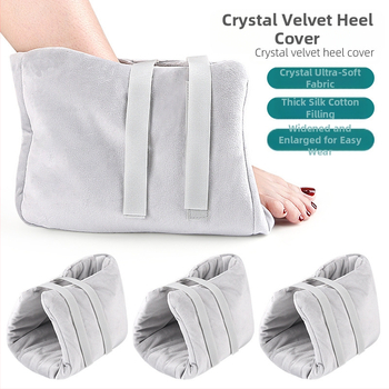 Uniszex sarokhüvely nyomáscsökkentő talpbetéttel – Anyag: Crystal Super Soft Fabric és Silk Cotton; Modell: 023 Crystal Fleece Heel Sleeve; Szezonok: téli, tavaszi, ősz