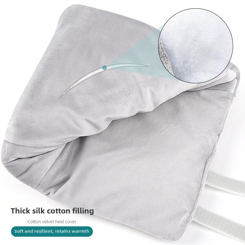 Unisex návlek na pätu s tlmičom tlaku – Materiál: Crystal Super Soft Fabric a Silk Cotton; Model: 023 Crystal Fleece Heel Sleeve; Sezóny: zima, jar, jeseň