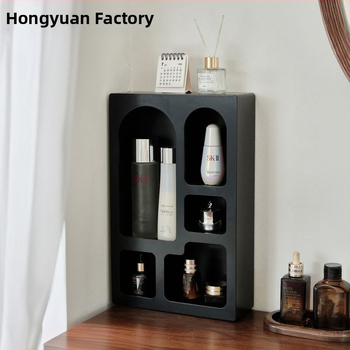 Ξύλινος ντουλάπι αποθήκευσης, απλός σχεδιασμός, για καλλυντικά και σετ τσαγιού, μοντέλο hyd987654