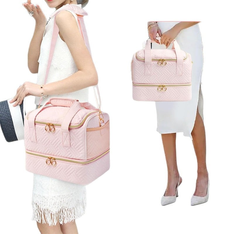 Τσαντάκι καλλυντικών κυβοειδούς σχήματος, πολυεστέρας, μοντέλο YBN548U, πολυχρηστικό για ταξίδια και αποθήκευση μακιγιάζ