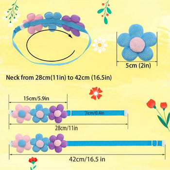 Κολάρα, λουριά και θήκες για κατοικίδια με φλοράλ μοτίβο – Υλικό: Πλαστικό; Κατάλληλο για όλους τους τύπους κατοικίδιων; Διασυνοριακή εξαγωγή: Ναι