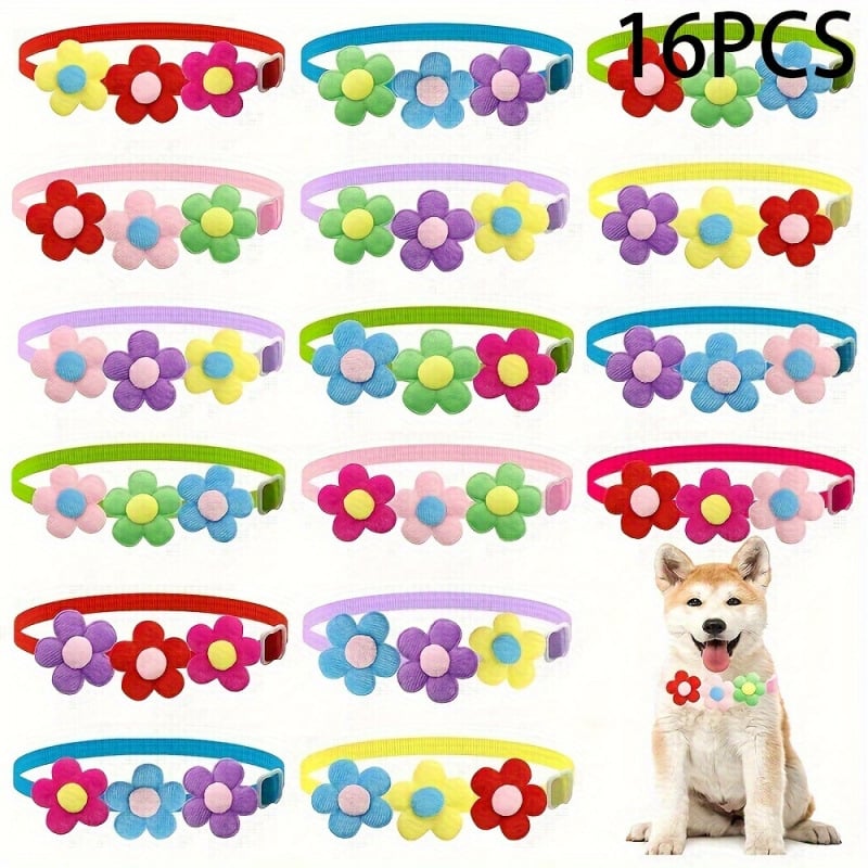 Κολάρα, λουριά και θήκες για κατοικίδια με φλοράλ μοτίβο – Υλικό: Πλαστικό; Κατάλληλο για όλους τους τύπους κατοικίδιων; Διασυνοριακή εξαγωγή: Ναι