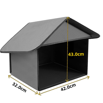 Εξωτερική κατοικία ταΐσματος γάτας με προστασία από τη βροχή — Oxford ύφασμα, φωλιά/κλουβί για γάτες, μοντέλο P26-24PH03, Petfield