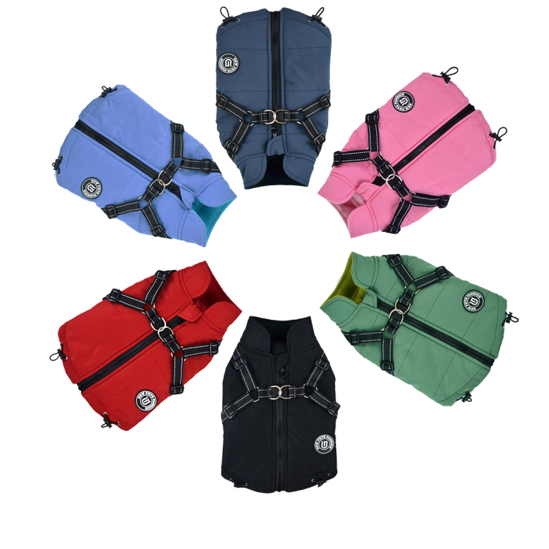 Îmbrăcăminte pentru câini: Vesta reflectorizantă, poliester, stil european și american, model FD112