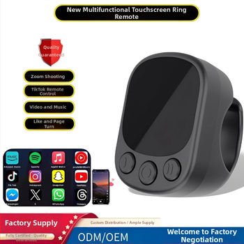 Telecomandă inel Bluetooth pentru smartphone-uri, Model J09, ABS, Bluetooth 4.0, 70 g