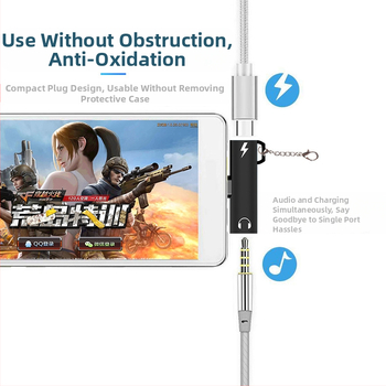 Αντάπτορας ακουστικών Type-C με θύρα 3,5 mm και φόρτιση USB-C για κινητά με μία θύρα Type-C