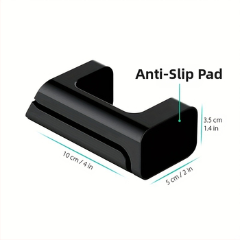 Függőleges óra töltőállvány, egy darabból készült konstrukció, ABS műanyag, függőleges kialakítás, spray bevonatú felület, kifinomult stílus