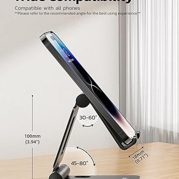 Suport din aliaj de aluminiu pentru tabletă și telefon, pliabil și extensibil, pentru birou