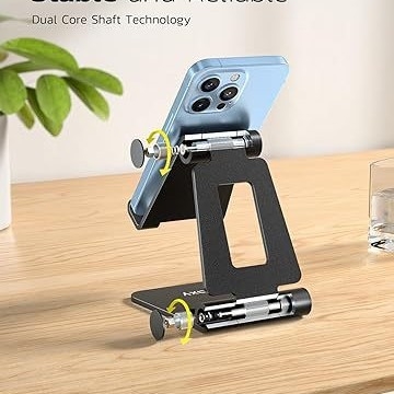 Suport din aliaj de aluminiu pentru tabletă și telefon, pliabil și extensibil, pentru birou