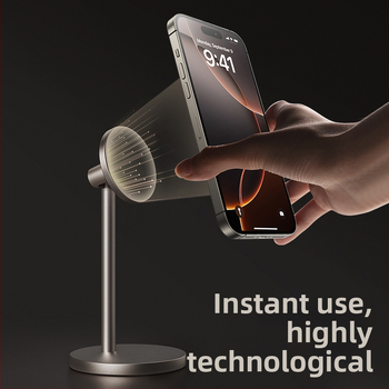 Настолна стойка за телефон MagSafe, алуминиева сплав, поддръжка за персонализация