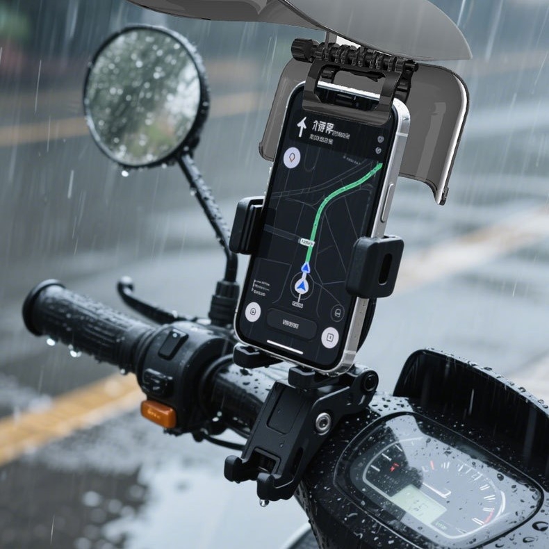 Első szélvédőhöz illeszkedő mobilszemvédő klipsz, PC anyag, snap-in telepítés, összecsukható, több-irányú kialakítás, univerzális illeszkedés