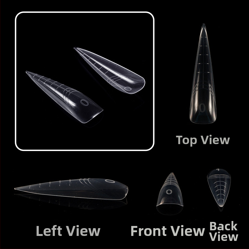 Kryštálová forma na predĺženie nechtov č. 50 — plast, forma na nechty