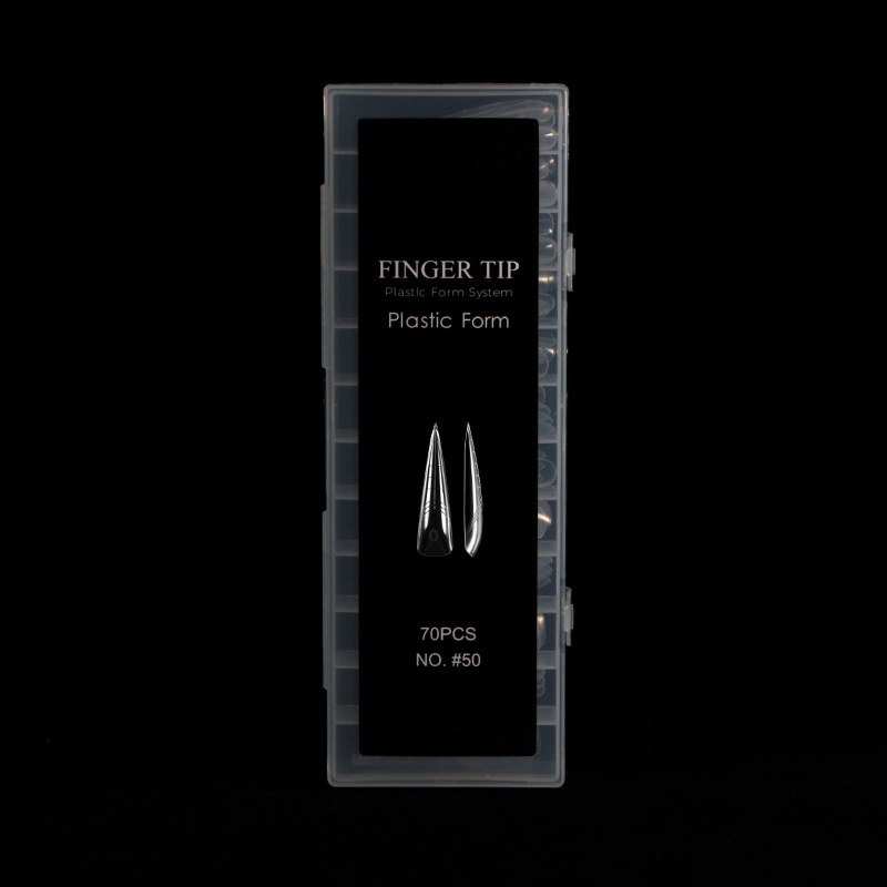 Κρυστάλλινο μοντέλο επέκτασης νυχιών Νο. 50 — Πλαστικό, φόρμα τέχνης νυχιών