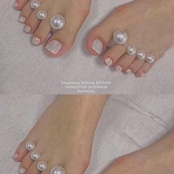 Διαχωριστής δακτύλων ποδιών για μανικιούρ με μαργαριτάρια σιλικόνης